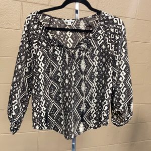 Dressy, patterned blouse